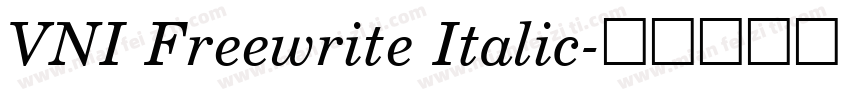 VNI Freewrite Italic字体转换